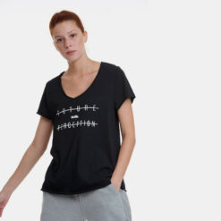 Γυναικείες Μπλούζες Κοντό Μανίκι  BODYTALK Loose V-Neck Γυναικείο T-shirt (9000079784_1469)