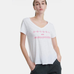 Γυναικείες Μπλούζες Κοντό Μανίκι  BODYTALK Loose V-Neck Γυναικείο T-shirt (9000079785_1539)