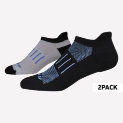 Ανδρικές Κάλτσες  Brooks Ghost Midweight 2-Pack Black/Metallic Blue (9000087104_55128)