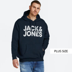 Ανδρικά Hoodies  Jack & Jones Basic Logo Plus Size Ανδρική Μπλούζα με Κουκούλα (9000100025_22921)
