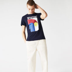 Ανδρικά T-shirts  Lacoste SPORT Breathable Graphic Prin Ανδρικό T-shirt (9000076175_3472)