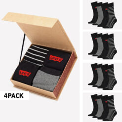 Ανδρικές Κάλτσες  Levis Giftbox Regular Cut Stripe Unisex Κάλτσες – 4Pack (9000092569_45053)