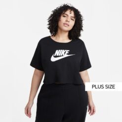 Γυναικείες Μπλούζες Κοντό Μανίκι  Nike W Nsw Tee Esnt Crp Icn Ftr Pls (9000095041_1469)
