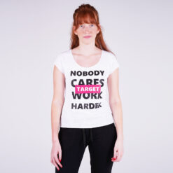 Γυναικεία Αμάνικα T-Shirts  Target Loose Top Καλτσα Φλαμα “Work Harder” Γυναικεία Μπλούζα (9000053646_3198)