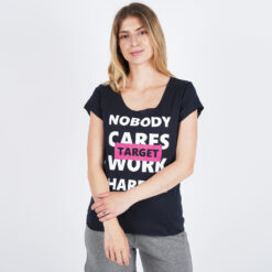 Γυναικεία Αμάνικα T-Shirts  Target Loose Top Καλτσα Φλαμα “work Harder” (9000053646_003)