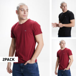 Ανδρικά T-shirts  Tommy Jeans 2-Pack Cneck Ανδρικό T-shirt (9000100166_58375)