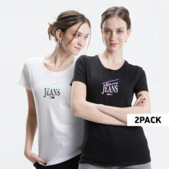 Γυναικείες Μπλούζες Κοντό Μανίκι  Tommy Jeans 2-Pack Skinny Essentials Logo Γυναικείο T-shirt (9000100187_1540)