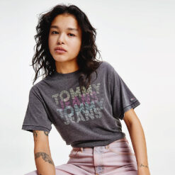 Γυναικείες Μπλούζες Κοντό Μανίκι  Tommy Jeans Organic Cotton Blend Cropped Fit Multi Γυναικείο T-shirt (9000074705_1469)