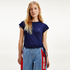 Γυναικείες Μπλούζες Κοντό Μανίκι  Tommy Jeans Regular Side Knot Γυναικείο T-Shirt (9000074691_45076)