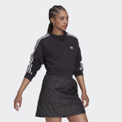 Γυναικεία Crop Top  adidas Originals Adicolor Quilted Γυναικεία Μπλούζα Φούτερ (9000084630_1469)