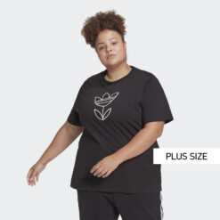 Γυναικείες Μπλούζες Κοντό Μανίκι  adidas Originals Graphic Γυναικείο Plus Size Τ-Shirt (9000098411_1469)