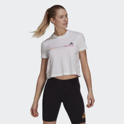 Γυναικείες Μπλούζες Κοντό Μανίκι  adidas Performance Essentials Gradient Cropped Γυναικείο T-shirt (9000068481_1539)