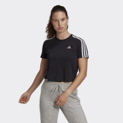 Γυναικείες Μπλούζες Κοντό Μανίκι  adidas Performance Essentials Loose 3-Stipes Γυναικείο Crop T-shirt (9000068334_1480)