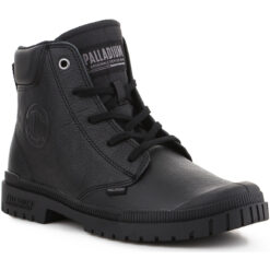 Γυναικείες Μπότες  Μπότες Palladium Pampa SP20 Cuff Leather Black/Black 77236-010-M Δέρμα